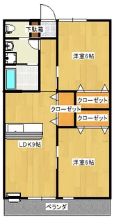 三笠アヴェニュー【1階】の間取り