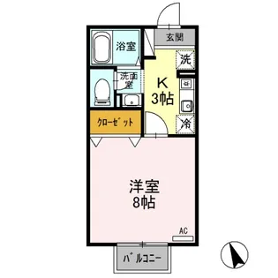 セゾンけやき【2階】の間取り