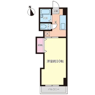 ミカドハイツ【4階】の間取り