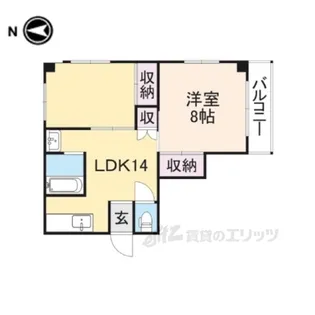 サニーハイツ【4階】の間取り