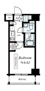 東京都大田区東矢口1【マンション】の間取り