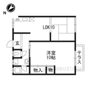 稲畑ハイツA棟【1階】の間取り