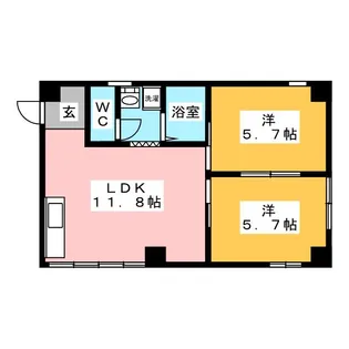 新銭ビル【3階】の間取り