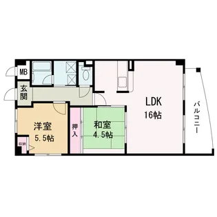 セ・エム・アッシュ北野【1階】の間取り