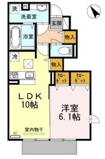 グランクレール自由が丘【1階】の間取り