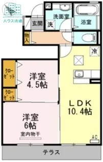 コンフォーティア三城【1階】の間取り