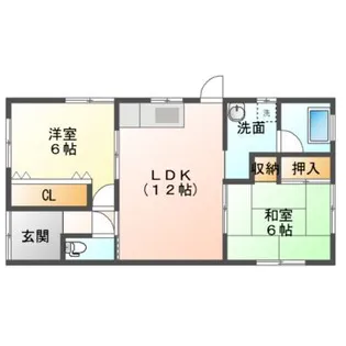 鹿児島県志布志市志布志町帖【一戸建】の間取り