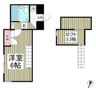 埼玉県行田市壱里山町【アパート】の間取り