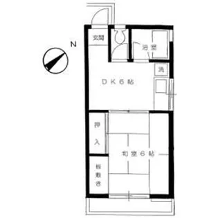 若竹荘【2階】の間取り