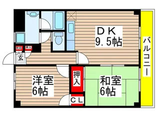マンションフィリア【2階】の間取り