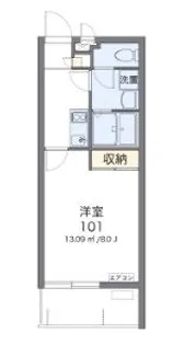 クレイノシャイン【1階】の間取り