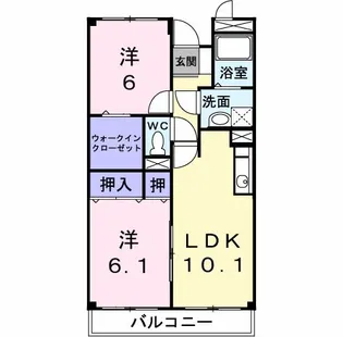 山根マーヴェラスマンション【2階】の間取り