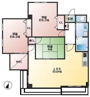 埼玉県川口市長蔵1【マンション】の間取り