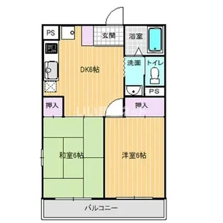 グリーンハイツ【3階】の間取り