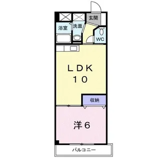 アムール戝部【3階】の間取り