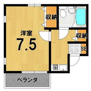 ハイツはみんぐ【2階】の間取り