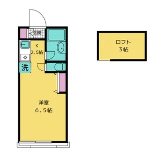 1Rの間取り画像