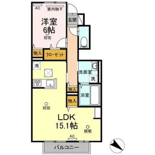 ザルツブルグ中林【1階】の間取り