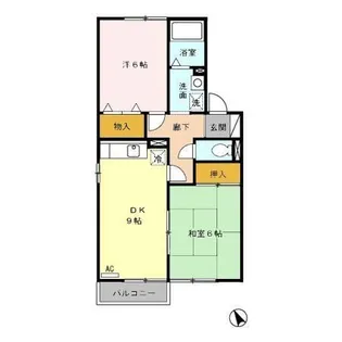 セジュール佐賀【1階】の間取り