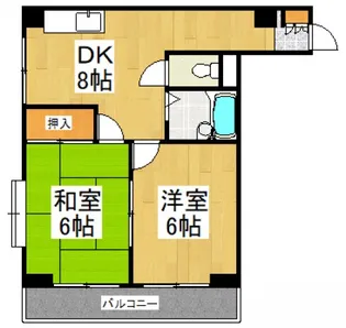 イーストハイム【2階】の間取り