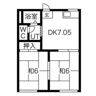 愛知県名古屋市港区甚兵衛通3【アパート】の間取り