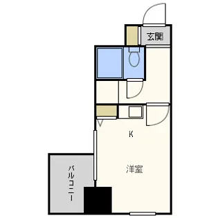 エスリード難波【10階】の間取り