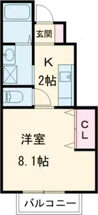 ビラエルム【1階】の間取り