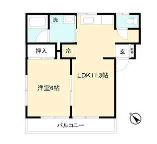 ハイツオオタケ【2階】の間取り