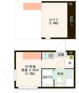 Haleoli Aoto【1階】の間取り