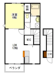 ソラーレ コート A棟・B棟【2階】の間取り