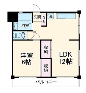 石井コーポ【3階】の間取り