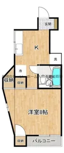 コーポまつもと【4階】の間取り