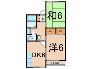 ロイヤル天水【1階】の間取り