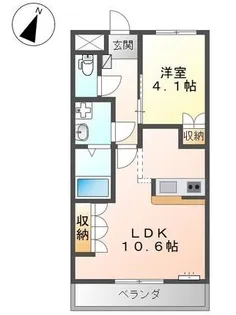 イーピースドゥプリンセス【1階】の間取り