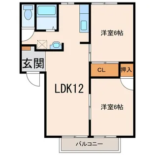 メゾンエスポワール【2階】の間取り