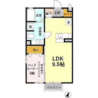 MK14 A【2階】の間取り