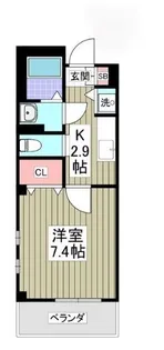ベルシオン【3階】の間取り