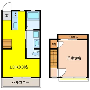 2Kの間取り画像