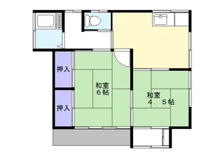 ハイツ庭野【1階】の間取り
