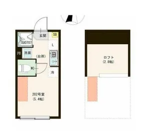 カーサ エスト 小岩【2階】の間取り