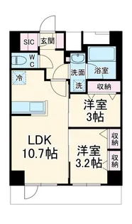 1SLDKの間取り画像