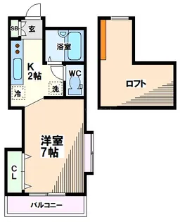 東京都国分寺市東元町1【アパート】の間取り