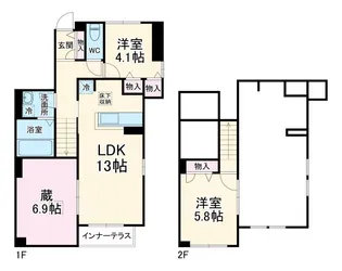 アイビスコートIIの間取り