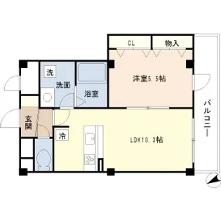 クレストコート【2階】の間取り