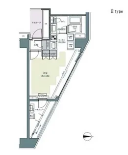 パークハウス東中野リヴゴーシュ【3階】の間取り