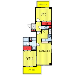 セザール志村小豆沢ガーデン【3階】の間取り