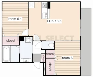 メゾン ラフィーノII【1階】の間取り