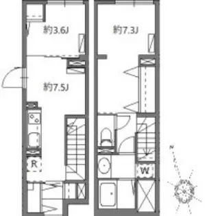 2DKの間取り画像