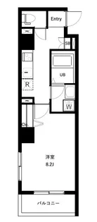 オーキッドレジデンス神田錦町【8階】の間取り