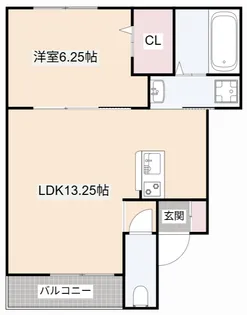 エピーク下中条A棟【1階】の間取り